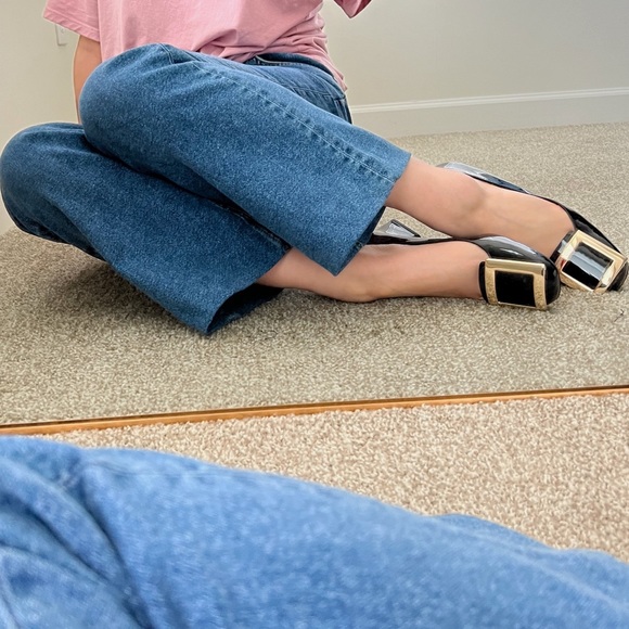 🍉RAG & BONE High Rise Straight Stretchy Jeans Crop Medium Wash Blue - Picture 5 of 16